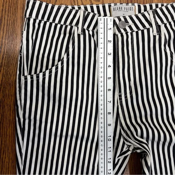 Blank Paige B&W Striped Flare Pants - Picture 5 of 10